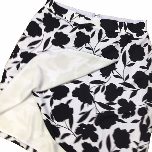 Ann Taylor Lavender Blue NEW Front Floral Print Lined Mini Skirt SZ 10P - Picture 9 of 9